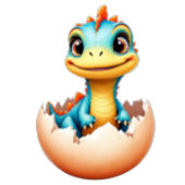 Invitation Dinosaure à partir d'Oeuf