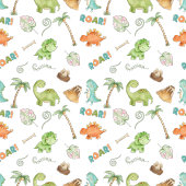 Assiettes En Carton Aquarelle Dinosaure Plaque papier d'anniversaire