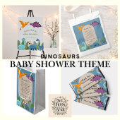 Petit Sac Cadeau Dinosaurs Crossing, T-rex Baby Shower