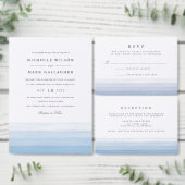 Faire-part de mariage d'aquarelle de teinture de t (Personnalisez la collection de ce créateur indépendant.)