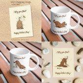 Mug Chiens de fouille - motif de vacances de plage.