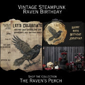 Tote Bag Art gothique steampunk corbeau