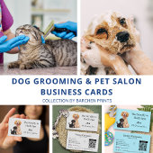 Carte De Visite Pet Care Google Review Request Card avec code QR
