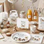 Invitation Garçon de Bébé Fête Prénatale Bohème Chien Beagle