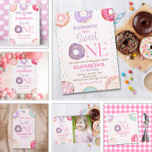 Invitation Donut Sweet One Birthday Party Donut First Birthda