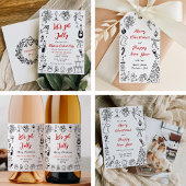 Carte de vacances Doodle Photos Carte de Noël tend