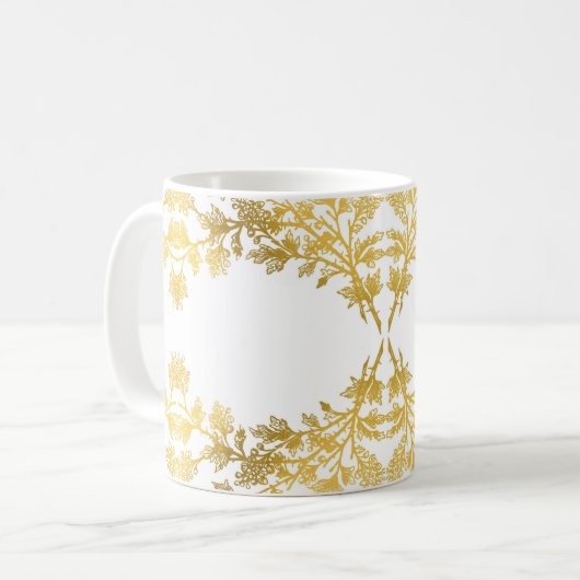 Collection d'or blanc rustique - Mug de café (Devant gauche)