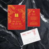 Invitation Dragon et Mariage Phoenix | Détails de l'invité (Personnalisez la collection de ce créateur indépendant. )
