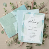 Cartes Pour Fêtes Annuelles Aquarelle vert bleu océan transparent Original (Personnalisez la collection de ce créateur indépendant. Test)