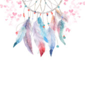 Serviette En Papier Boho Pastel Feathers Dreamcatcher Girl Baby shower