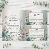 Save The Date Pétales et fleurs douces de sérénité (Personnalisez la collection de ce créateur indépendant.)