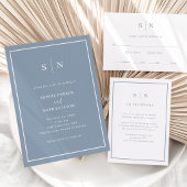 Invitation Minimal et chic | Photo du code QR de la partie En