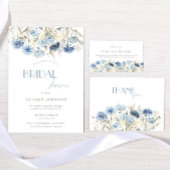 Serviette En Papier Bleus Bleuets Fleurs Sauvages Shower de Mariée