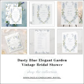 Elegant Hij zei dat ze Dusty Blue Shower spel zei