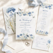Programme de cérémonie de mariage aux hortensias b