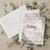 Rustic White Rose Modèle photo Enregistrer la date (Personnalisez la collection de ce créateur indépendant. Test)