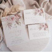 Dusty Roos & Ivory Floral Beauful Wedding Large