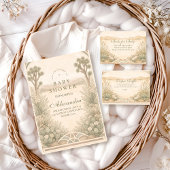 Earthy Desert Meadow Baby Shower Kaart
