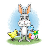 Easter brunch with the Easter bunny Kaart