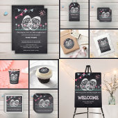 Carte D'accompagnement Baby shower de dessin de tableau de bord des oeufs