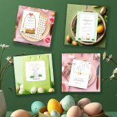 Papier Cadeau Motif d'aquarelle couleur turquoise Bunny