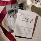 Menu MADDIE Wedding Thank You Note with QR Code