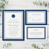 Editable Color Classic Round Monogram Weddenschap Bedankzakje (Personaliseer de collectie van deze zelfstandige maker.)