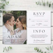 Éventail Photo éditorial Programme de mariage moderne (Personnalisez la collection de ce créateur indépendant.)