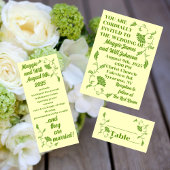 Edwardian Garden bruiloft uitnodiging