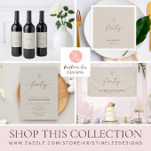 40e verjaardag Elegant Minimal Boho Spandoek