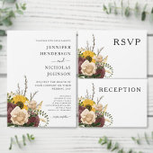 Carte D'accompagnement Détails sur le Mariage blanc élégant (Personnalisez la collection de ce créateur indépendant.)