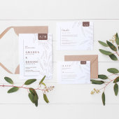 Invitation Élégant minimaliste Abstrait Mariage