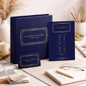 Elegante Art Deco Professioneel Zwart/Goud Post-it® Notes