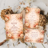 Invitation Elegant Autumn Flower Wedding