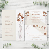 Save The Date Échantillon Côté Automne Floral Bridal Show Invita (Personnalisez la collection de ce créateur indépendant.)