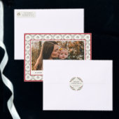 Étiquette Simple Berry Sprig Christmas Winter Return Adresse