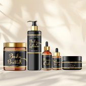 Noir et or Sugar Scruter Étiquette de bocal avec l