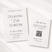 Invitation Classy Old Money Black and White Wedding