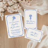 Minimalistische Elegante Script Bruiloftsmenu Menu