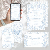 Serviette En Papier Bleu petit papillon élégant bébé garçon douche