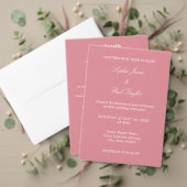 Save The Date Élégant mariage rose vif Enregistrer la date (Personnalisez la collection de ce créateur indépendant. Test)