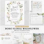 Carte Elégant conseil mignon et souhaits Fleur sauvage F