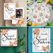 Assiettes En Carton Elegant Boho Rose Motif