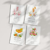 Invitation élégante de cocktail pour la douche de
