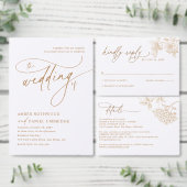 Simple Minimalist QR code Wedding RSVP Cards Kaartje (Personaliseer de collectie van deze zelfstandige maker.)