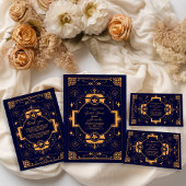 Serviette En Papier Élégante Fête des mariées céleste