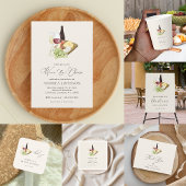 Assiettes En Carton Soignée Charcuterie Vin & Fromage