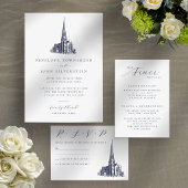 Papier Certificat de Mariage Serif Script Formel