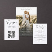 Code QR noir et blanc moderne Mariage RSVP (Personnalisez la collection de ce créateur indépendant.)