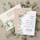 Invitation Elégant aquarelle Floral Mariage (Personnalisez la collection de ce créateur indépendant. Test)
